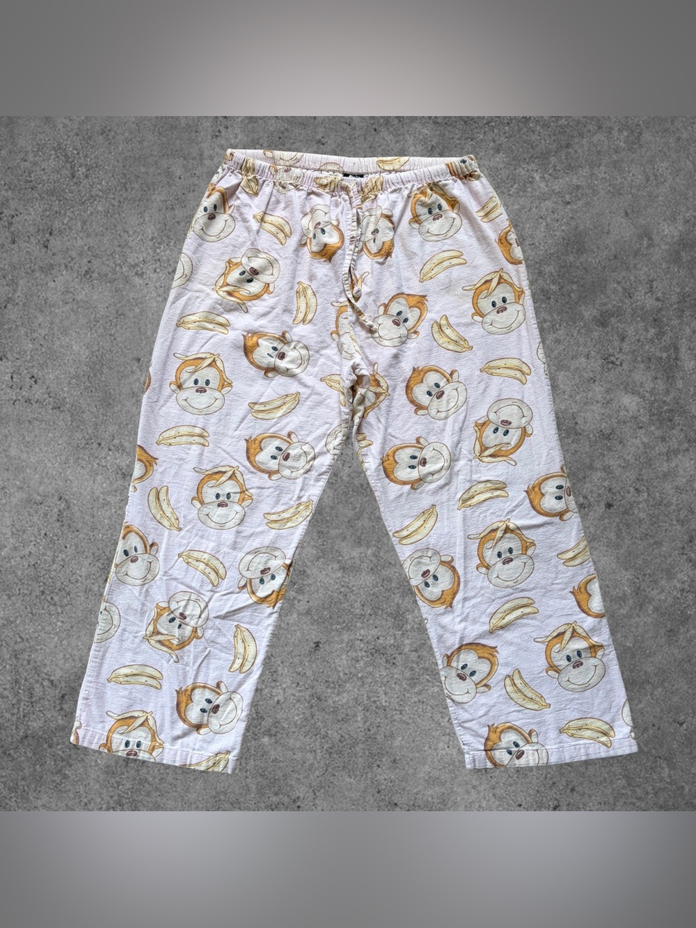 Baby Pink Monkey Pajama Pants